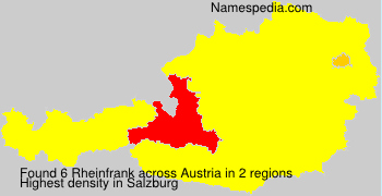 Surname Rheinfrank in Austria