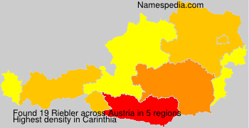 Surname Riebler in Austria