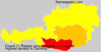 Surname Riesser in Austria