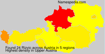 Surname Rizvic in Austria