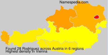 Surname Rodriguez in Austria