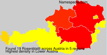Surname Rosenblattl in Austria
