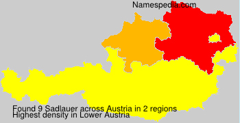 Surname Sadlauer in Austria