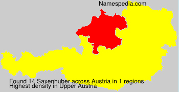 Surname Saxenhuber in Austria