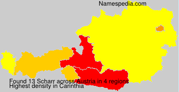 Surname Scharr in Austria