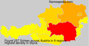 Surname Scheer in Austria