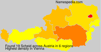 Surname Scheid in Austria