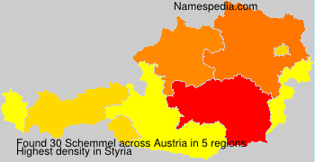 Surname Schemmel in Austria