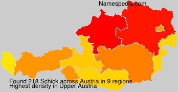 Surname Schick in Austria
