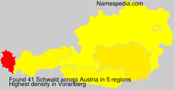 Surname Schwald in Austria