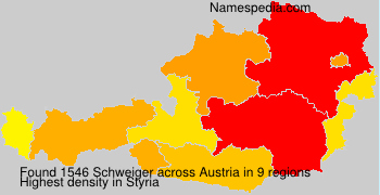 Surname Schweiger in Austria