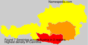 Surname Sereinigg in Austria
