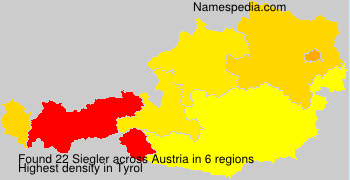 Surname Siegler in Austria