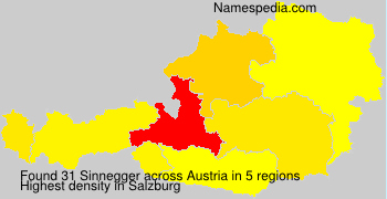 Surname Sinnegger in Austria