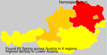 Surname Spring in Austria