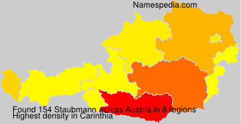 Surname Staubmann in Austria