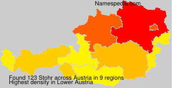 Surname Stohr in Austria