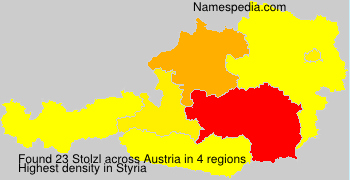 Surname Stolzl in Austria