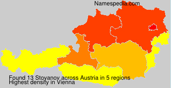 Surname Stoyanov in Austria