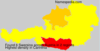 Surname Swersina in Austria