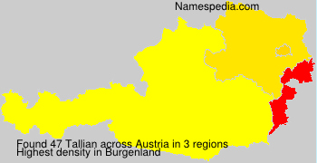 Surname Tallian in Austria