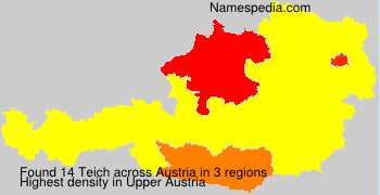 Surname Teich in Austria