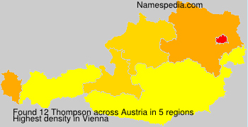 Surname Thompson in Austria