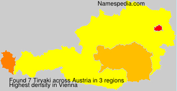 Surname Tiryaki in Austria