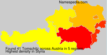 Surname Tomschitz in Austria