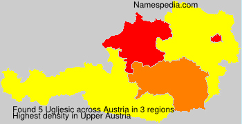Surname Ugljesic in Austria