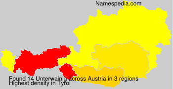 Surname Unterwainig in Austria