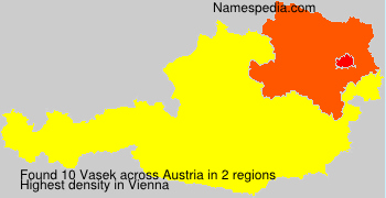 Surname Vasek in Austria