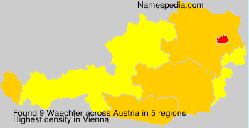 Surname Waechter in Austria