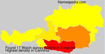 Surname Waich in Austria