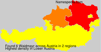 Surname Waidmayr in Austria