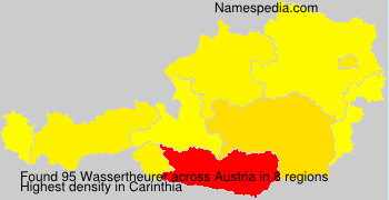 Surname Wassertheurer in Austria