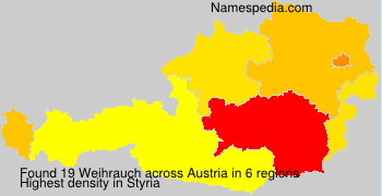 Surname Weihrauch in Austria