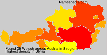 Surname Welsch in Austria
