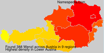 Surname Wenzl in Austria