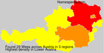 Surname Wess in Austria