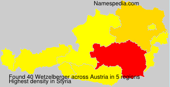 Surname Wetzelberger in Austria