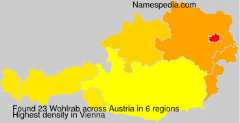 Surname Wohlrab in Austria