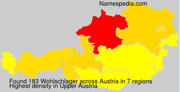 Surname Wohlschlager in Austria