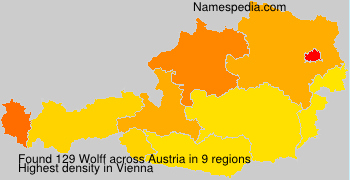 Surname Wolff in Austria