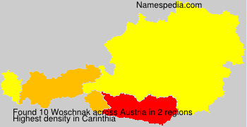 Surname Woschnak in Austria