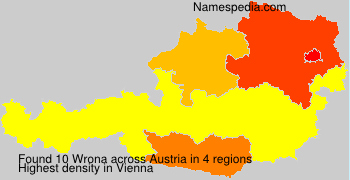Surname Wrona in Austria
