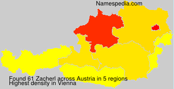 Surname Zacherl in Austria