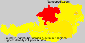 Surname Zachhuber in Austria