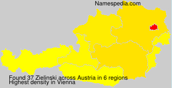 Surname Zielinski in Austria