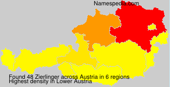 Surname Zierlinger in Austria